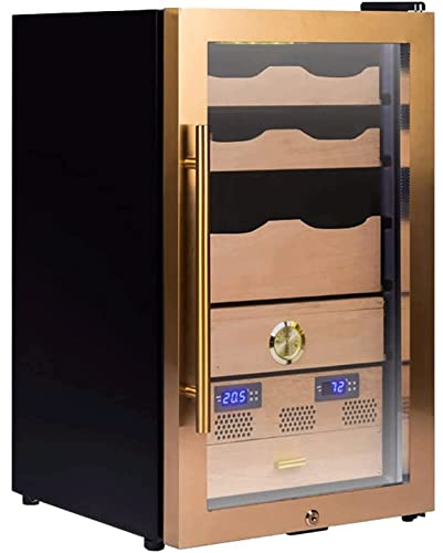 ZUMAHA Zigarren Humidor Zigarrenschrank mit großem Fassungsvermögen für 400 Zigarren, Zigarrenhumidor mit Luftbefeuchter, Zigarrenkiste aus Edelstahl 304, langlebiges Zigarrenetui Personalisiert