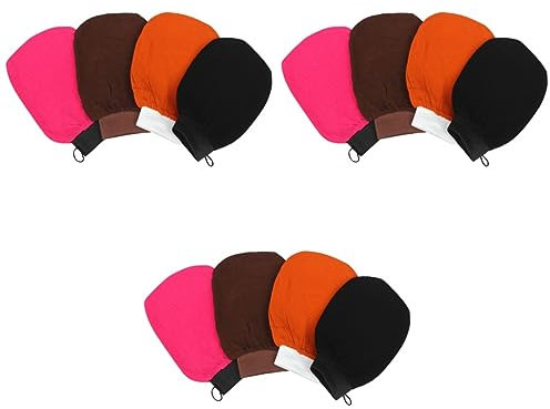 minkissy 3er-set Duschbürstenhandschuhe Körperbürste Badehandschuh Peeling-handschuh Aus Viskose Keine Reizung Badehandschuh Schrubberhandschuh 4 Stück * 3