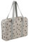 Hobby Gift Exclusive Project Case – Sewing & Yarn Storage, Craft & Knitting Bag for Classes & Travel, 3 Plastic Pocket Inserts for Accessories & Organising – 100% Cotton 34 x 28 x 12cm - Bees
