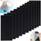 EMAGEREN 11 Stück Reparatur Patches Selbstklebende Nylon Reparatur Flicken Selbstklebender Patch Wasserdichte Nylon Patches Waschbare Reparaturflicken für Daunenjacken Flicken reparaturset (Schwarz)