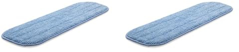 E-Cloth Deep Clean Mop Head, Microfibre Blue, Microfiber, 2 Pack,12.00 x 19.60 cms