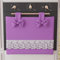 PETTI Artigiani Italiani - Copriforno, Copriforno Elegante, Copriforno Shabby Chic in Tinta Unita con Balza in Pizzo Sangallo e Fiocchi, Copriforno in Cotone, Copriforno 50x42cm Lilla