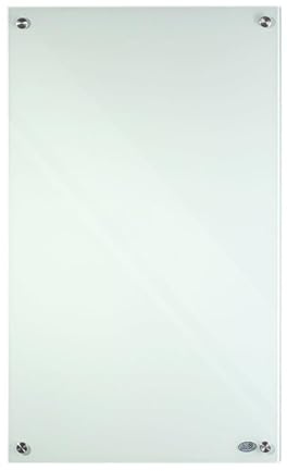 Könighaus Glas-Serie - 300 Watt - Glas Infrarotheizung - hochwertige Elektroheizung mit Glasoberfläche - inkl. Thermostat |Farbe: Milchglas
