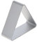 Qwertfeet Silver Tone Aluminum Cutter Mould Triangle Shape for Toasting Sandwich Cake DIY Kitchen
