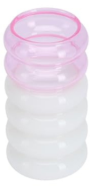 Design Letters - Bubble - 2 in 1 Vase & Kerzenhalter, H 13,5 cm, pink/Milky White