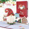 Hierein Weihnachtskarte Pop Up, Weihnachtsmann und Geschenkbox 2024 Weihnachtskarte 3D mit Umschlag, Lieblich Santa Claus Pop Up Karte Weihnachten für Mann Frau Mutter Ehemann Ehefrau Freund Freundin
