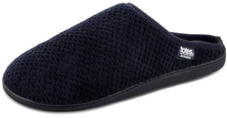 Isotoner® Mens Swept Back Popcorn Mule Slipper