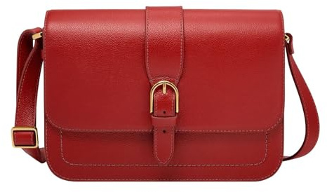 Fossil Zoey Flap Crossbody Bag M Garnet