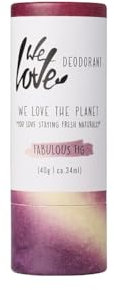 WE LOVE THE PLANET - Natürlicher Deo-Stick Fabulous Fig, 40g – Aluminiumfrei – Anti-Achselgeruch, langanhaltender Schutz – Plastikfrei – Ohne Tierversuche – Unisex – 1 Deo reicht ca. 2-3 Monate!