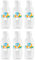 Acan Tradineur - Pack de 6 Botellas de plástico con tapón de Rosca, Reutilizables y reciclables, Agua, Leche, Batidos, zumos, refrescos, frigorífico, Fabricadas en España (500 ml - 20,5 x 6,5 cm)