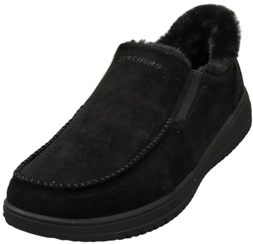 Skechers Men's Murette Scofield Loafer Trainer, Black, 10 UK