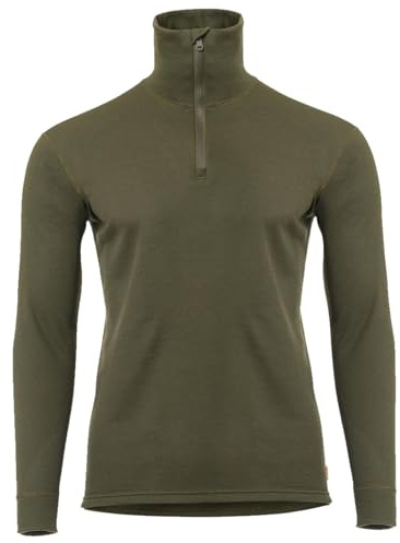 Aclima Wool Terry Polo Turtleneck Long Sleeve Zip-Shirt