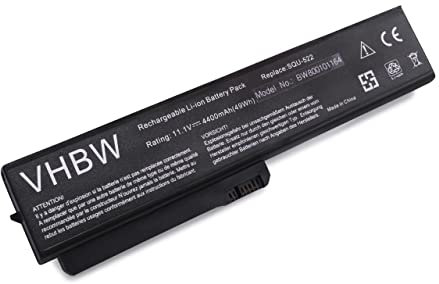 vhbw batteria sostituisce Fujitsu-Siemens SQU-522 per notebook (4400mAh, 11,1V, Li-Ion)