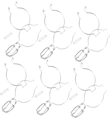 CHICAMPERA 6pcs Stainless Steel Jar Wire Clamp Airtight Sealing Buckle for Jars Easy to Use Clean