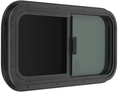 Ventana corredera para autocaravana, 700 x 400 mm, con protección contra insectos, para caravanas, remolques, camionetas