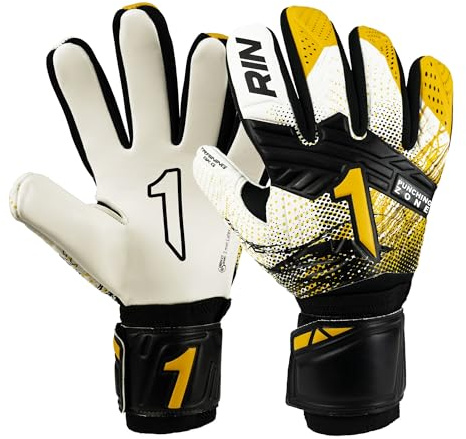 Rinat Fiera Training Goalkeeper Gloves Gold Adult, Gold, Size 7