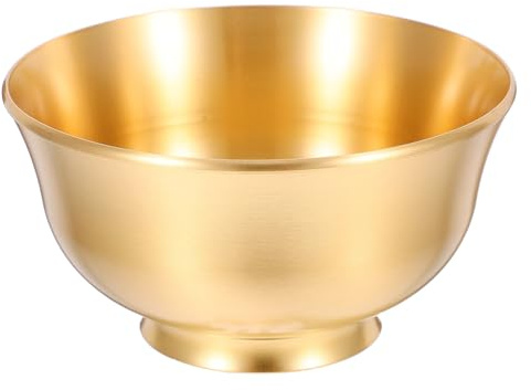 Kleine Opferschale aus Messing Gold mit Glatter Oberfläche | Schlüsselschale Gold, Dekorative Schale Deko für Zuhause, Elegante Form, Vielseitig Nutzbar