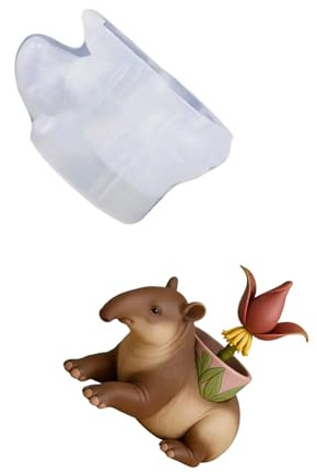 Silikon-Tapir-Pflanzgefäßform mit einfachem Herauslösen für dekorative Töpfe und Behälter, Tapir-Pflanzgefäß-Silikonform