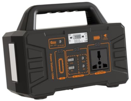 NonMiFyR Portable Power Station Portable Outdoor Power Station Compact Energy Storage Power Supply with And 12V 9Ah Capacity for Phones Laptops