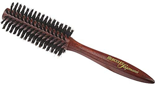 Hercules Sägemann Rundbürste aus mahagonifarbenem Holz 9627 12-reihig, M, 1er Pack (1 x 1 Stück)