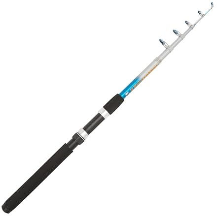 NGT FR-F-TELE-2.4M Trekker - 8ft (2.4m) Telescopic Fishing Rod - Blue/Silver, 8ft/ 2.4m