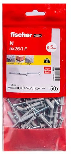 Cheville a frapper nu-zz FISCHER nu 5x25 zz 50b