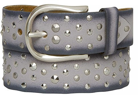 Vanzetti Damengürtel Airbrush mit Nieten, Breite: 3,5 cm, Light Greylila, 95 cm