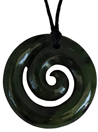 Nephrite Jade/Greenstone Pounamu Kettenanhänger aus Neuseeland …