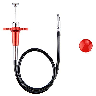JJC 40CM Red Mechanische Sperren Kamera Fernauslöser Kabel mit Rotem Konvexem Oberflächen Weichem Freigabeknopf Satz