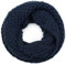 styleBREAKER Unisex Strick Loopschal grob gestrickt, Uni Schlauchschal, Winter Strickschal, Grobstrick Schal 01018157, Farbe:Midnight-Blue/Dunkelblau