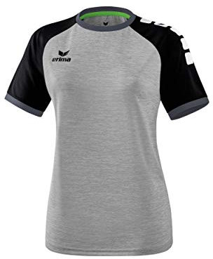 Erima Damen ZENARI 3.0 Trikot (6301906), grau Melange/schwarz/dunkelgrau, 36