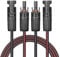 Valemo Cable solar cable alargador de doble hilo, 9 metros 4 mm², cobre trenzado con conectores hembra y macho, para sistemas solares domésticos, comerciales y de autocaravanas