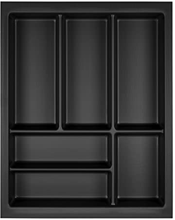 ORGA-BOX Junker Slim Range-couverts 375 x 476 mm gris lave structure perlée pour armoires de cuisine de 45 cm Range-couvertss parfaitement adapté au système de tiroirs SO SLIM