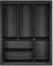 ORGA-BOX Junker Slim Range-couverts 375 x 476 mm gris lave structure perlée pour armoires de cuisine de 45 cm Range-couvertss parfaitement adapté au système de tiroirs SO SLIM