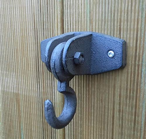 Schwerer, stabiler Wandhaken drehbar Wandgarderobe Gusseisen massiv Landhaus