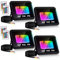 Lospitch 30W RGB Strahler Farbig, 4er Farbwechsel Außenstrahler LED RGB Wasserdicht IP66, Dimmbar Flutlichtstrahler Scheinwerfer, 16 Farben 4 Modi, Memoryfunktion, Innen Aussen Flur Bühne Garten