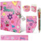 Set Tagebuch Mädchen, Kinder Schreibwaren-Geschenkset Enthält Prinzessin Tagebuch mit Schloss Notizblock Radiergummi Spitzer Lineal & 6-Farben-Stift für Teenager Junge Notizbuch Geschenke 6-12 Jahren