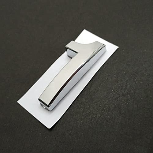 3D Self Adhesive House Plaque Numbers 1.4 Inch 35mm ABS Plastic Silver Sticker Electroplated Door Number Digit Home Room Outdoor Hotel Address Sign Plate for Yard Street Bins Mailbox Weatherproof (1)