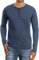 Sailwind Tee Shirt Herren Baumwolle Henley T-Shirt Col Rond Manches Courtes Col Tunisien Et Boutons Pour Homme (VG Marine blau, M)