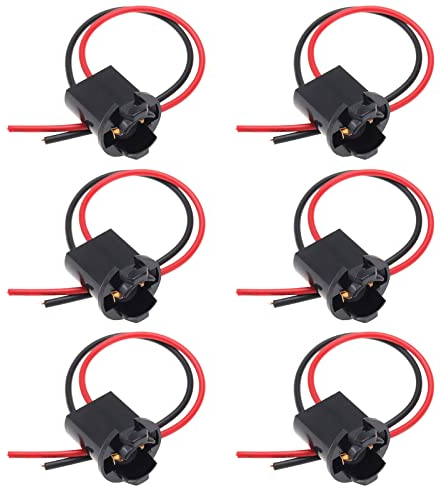 6 Stück Auto Glühbirnenfassung T10 W 5 W 147 501 Lampenfassung Stecker für Standlicht Kennzeichenbeleuchtung Innenbeleuchtung DC 12V