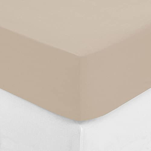 Atmosphera - Spannbettlaken - Perkal - beige - 160x200 cm - Beige