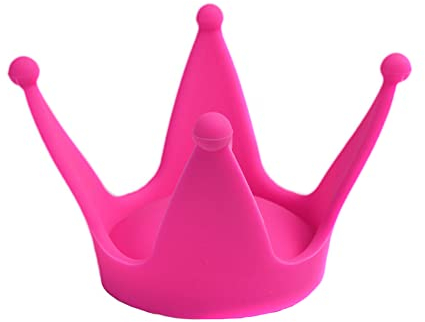 Asudaro Motorradhelm Dekoration Crown, Silikon Helmhörner Dekoration Erwachsene Kinder Helmschmuck Zubehör für Skihelm Fahrradhelm Motorradhelm Rosa
