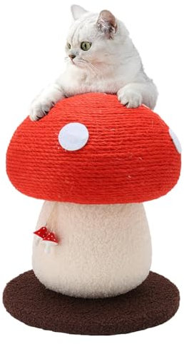 Kratzbaum Mushroom, 34 x 28 cm Kratzbaum für Katzen, Katzenkratzbrett Süßes Kratzbrett Pad für Katzengeschenk