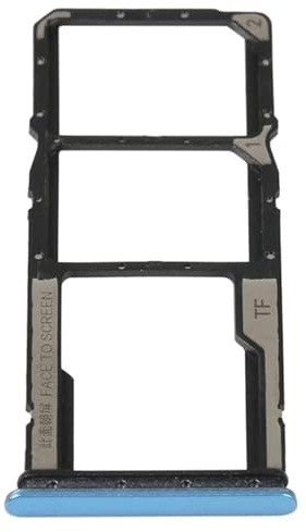 Piezas de reparación de teléfonos móviles Bandeja de Tarjeta SIM + Bandeja de Tarjetas SIM + Micro SD Tarjeta Bandeja para Xiaomi Redmi 10C/Redmi 10 India/Poco C40