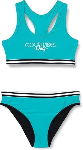 Haute Pression Fille Diam Menstruel Léger/Moyen C02 T14a Maillot De Bain Deux Pièces, Vert Emeraude, 14-16 Ans EU