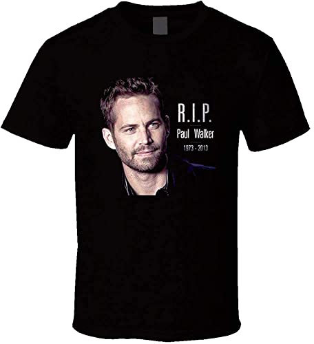 anjin Paul Walker Tribute T-Shirt Rip Fast and Furious Star Nero