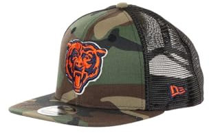 New Era Chicago Bears NFL Woodland Camo 9Fifty Original Fit Snapback Trucker Cap - One-Size