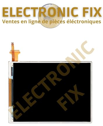 ELECTRONICFIX - Écran Inférieur LCD / Display / Panneau Numérique Bas Fiable Durable Original Compatible avec Nintendo New 3DS XL - Remplacement et Réparation