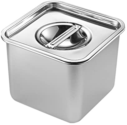 PartyKindom Sartenes Para Hoteles Con Tapa Cacerolas De Acero Inoxidable | Suministros Para Restaurante Bandeja De Mesa De Vapor Inoxidable Con Tapa | Sartenes Para Frotar | Recipientes