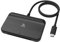 Akasa Contactless NFC SmartCard Reader and External Electric ID Memory Card Reader, Use & Play, USB-C 100cm Cable with LED Indicator, Black, Supports Windows, Linux and macOS, AK-CR-15BK
